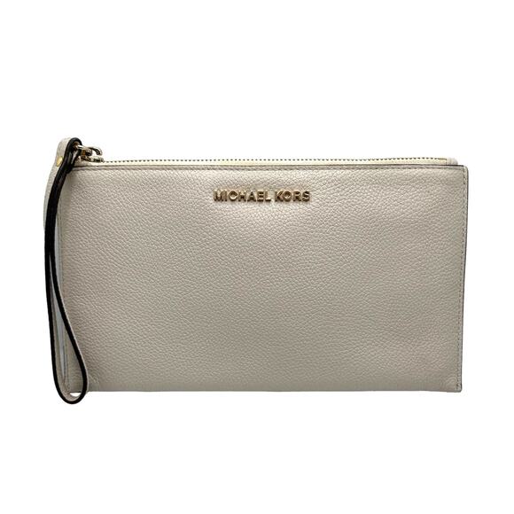 MICHAEL KORS Off White Wristlet - Picture 1 of 9